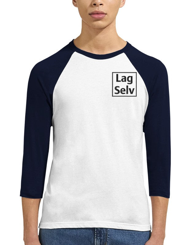 Skapa din egen unisex-raglant-shirt med 3/4-ärmar | Med eget broderi
