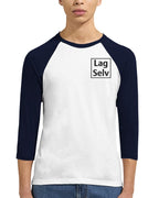 Skapa din egen unisex-raglant-shirt med 3/4-ärmar | Med eget broderi