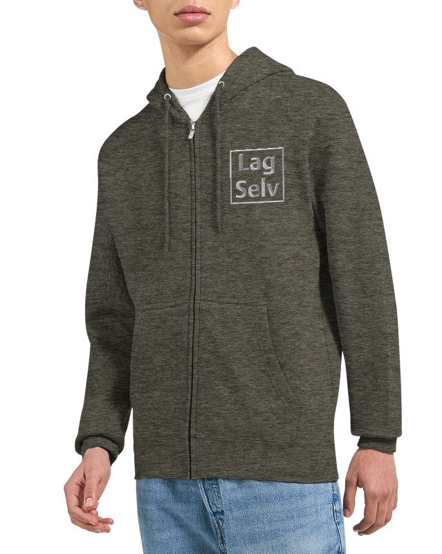 Designa din egen premium-unisex-hoodie med personligt broderi