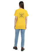 Designa din egen heavyweight-T-shirt för kvinnor med eget tryck