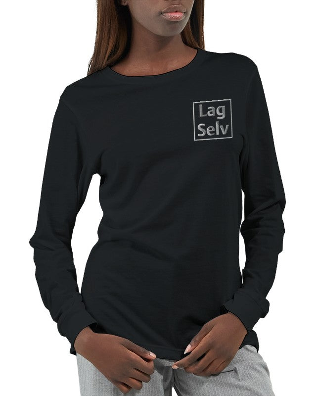 Premium-långärmad T-shirt: designa med personligt broderi