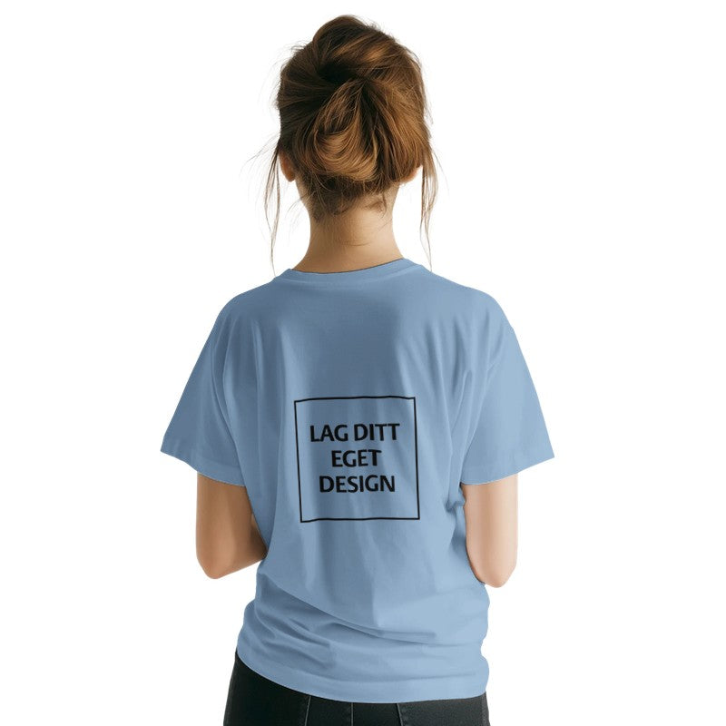 Klassisk unisex-t-shirt med rund hals för eget tryck | Designa din egen t-shirt