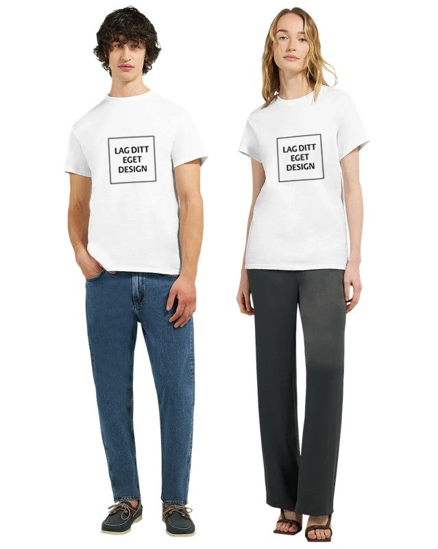 Designa din egen unisex-T-shirt med tryck | Personlig T-shirt i bomull