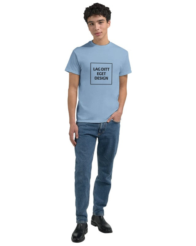 Designa din egen t-shirt med tryck | Robust unisextröja med rund hals