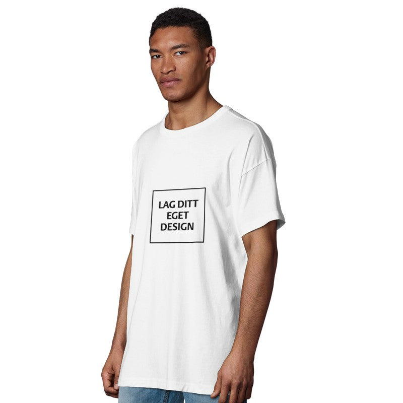 Ekologisk oversized T-shirt för män | Designa din egen T-shirt med tryck