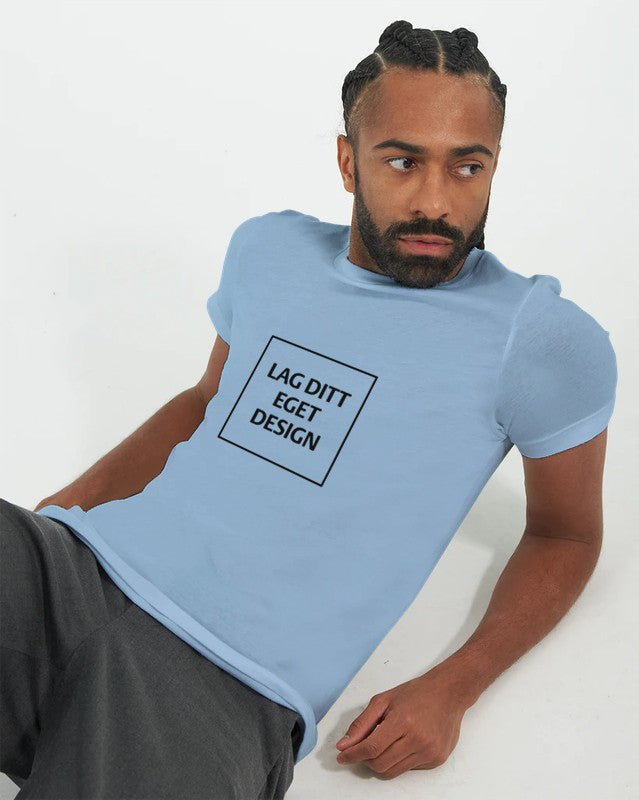 Premium unisex-t-shirt med rund hals | Designa din egen med eget tryck
