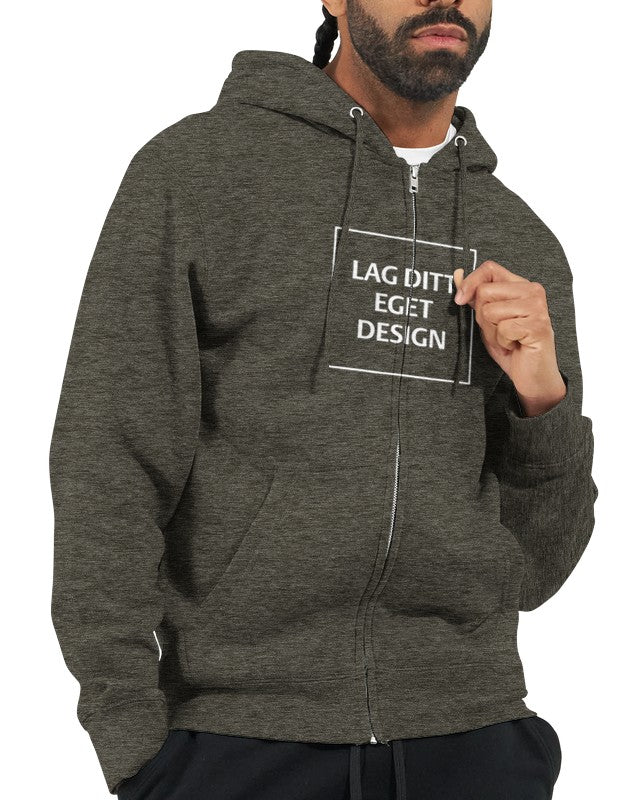 Hoodie med eget tryck | Designa din personliga hoodie med dragkedja | Custom Hoodie Sverige