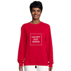 Ekologisk unisex-tröja med eget tryck | Designa din egen sweatshirt med rund hals