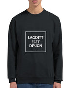 Designa din egen premiumtröja med rund hals och unikt tryck