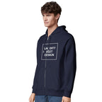 Ekologisk hoodie med dragkedja och eget tryck | Unisexhoodie med dragkedja