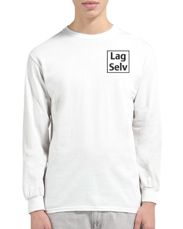 Personlig unisex-långärmad t-shirt med broderi – Designa din egen
