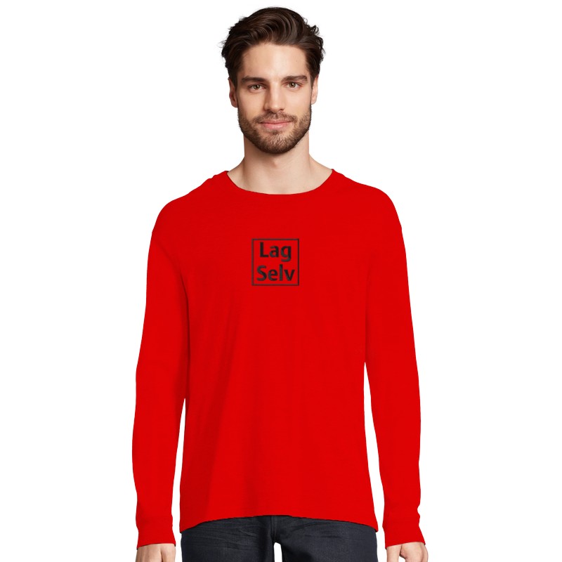 Designa din egen ekologiska långärmade t-shirt med personligt broderi