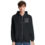 Ekologisk unisex-hoodie med dragkedja | Personligt broderi