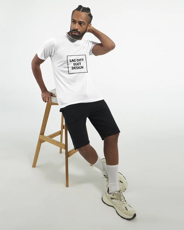 Performance-unisex-T-shirt – designa din egen med tryck
