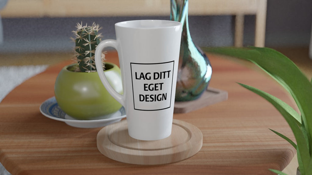 Stor keramisk lattemugg 17 oz | Eget tryck