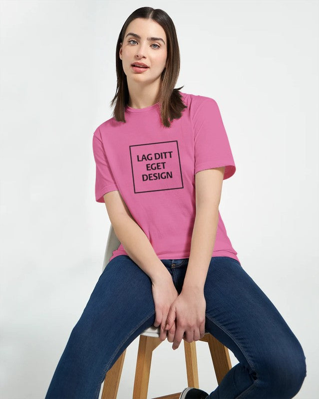 Klassisk dam-t-shirt | Designa din egen med eget tryck