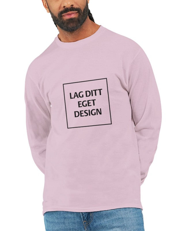 Klassisk långärmad T-shirt med eget tryck – designa din personliga stil