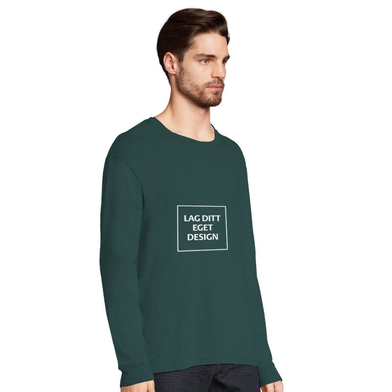 Designa din egen ekologiska långärmade T-shirt | Eget tryck