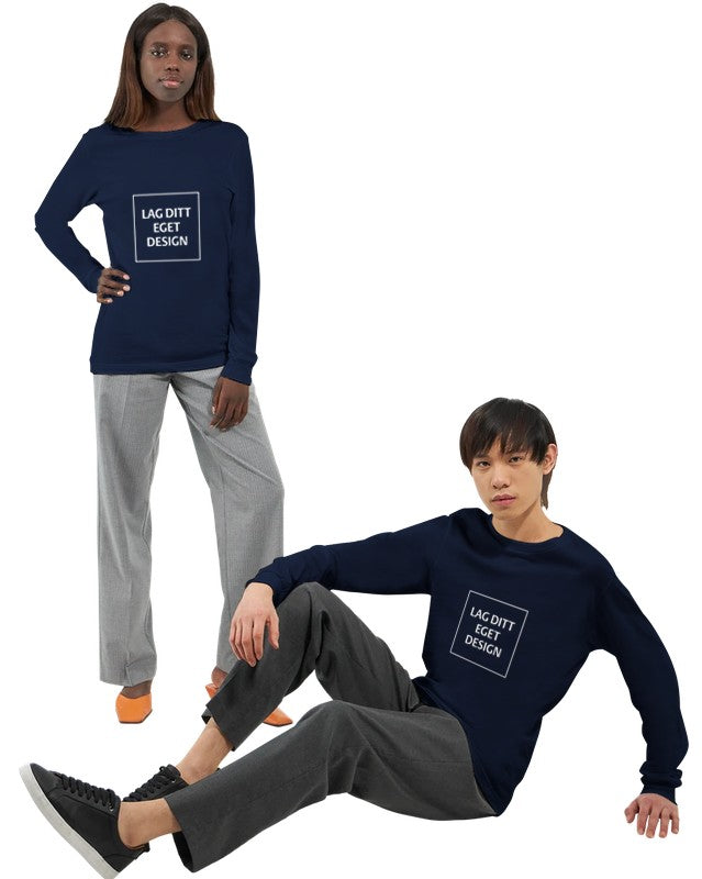 Premium långärmad T-shirt med eget tryck