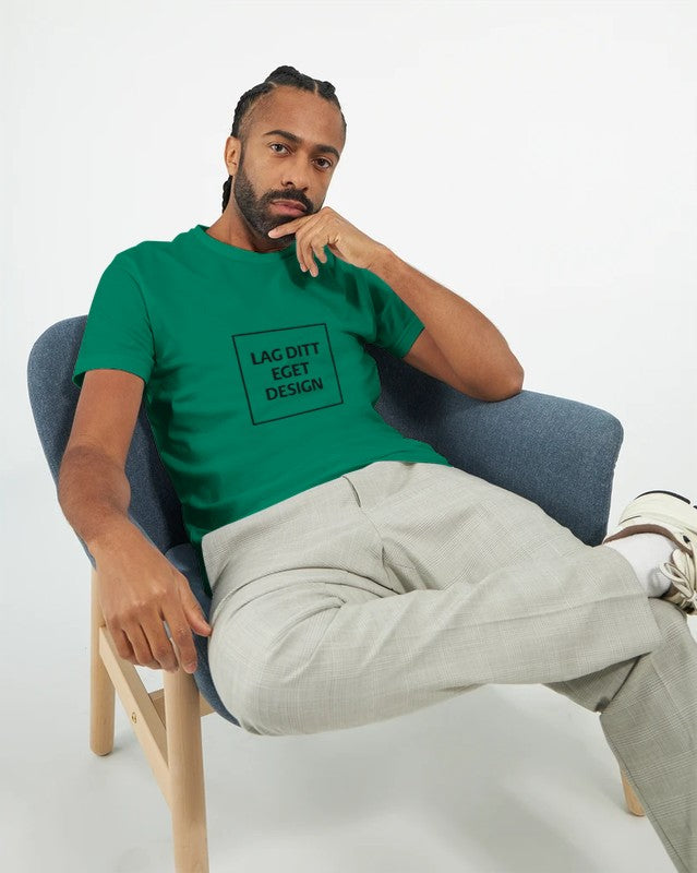 Figursydd herr-t-shirt | Designa med eget tryck
