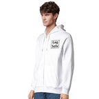 Ekologisk unisex-hoodie med dragkedja | Personligt broderi