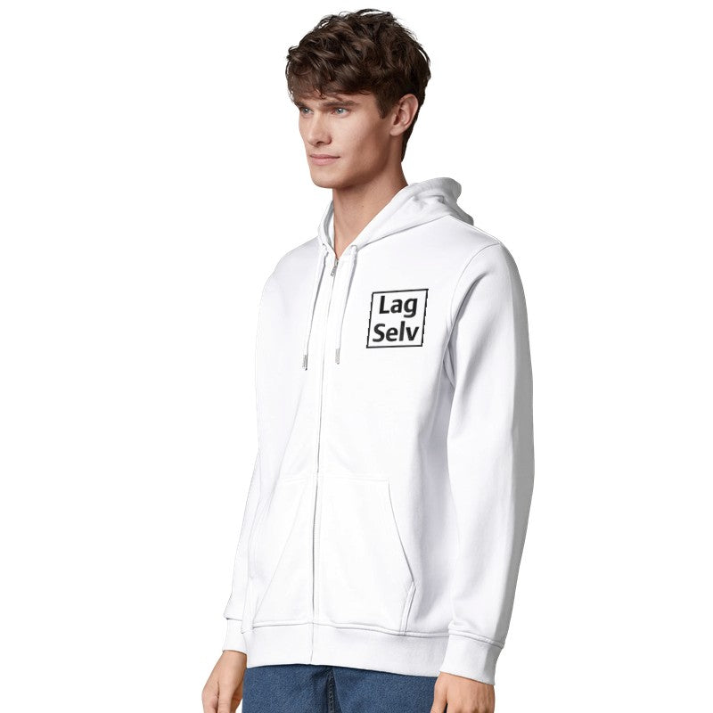 Ekologisk unisex-hoodie med dragkedja | Personligt broderi