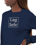 Personlig unisex-långärmad t-shirt med broderi – Designa din egen