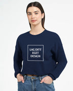 Designa din egen cropped sweatshirt för damer | personlig tröja med tryck