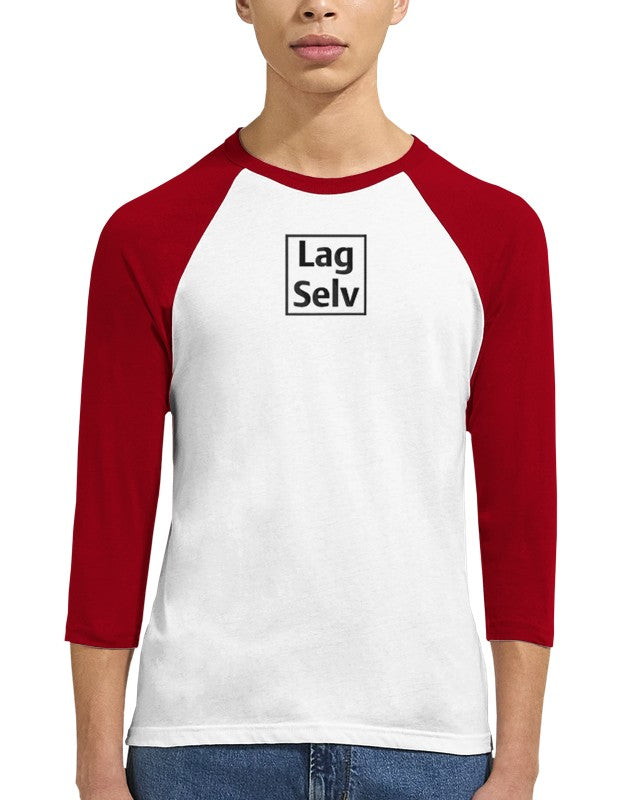 Skapa din egen unisex-raglant-shirt med 3/4-ärmar | Med eget broderi
