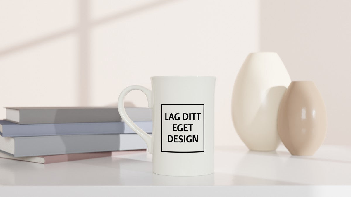 Klassisk porslinsmugg Slim 10 oz | Eget tryck