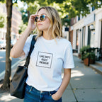 Premium unisex-t-shirt med rund hals | Designa din egen med eget tryck