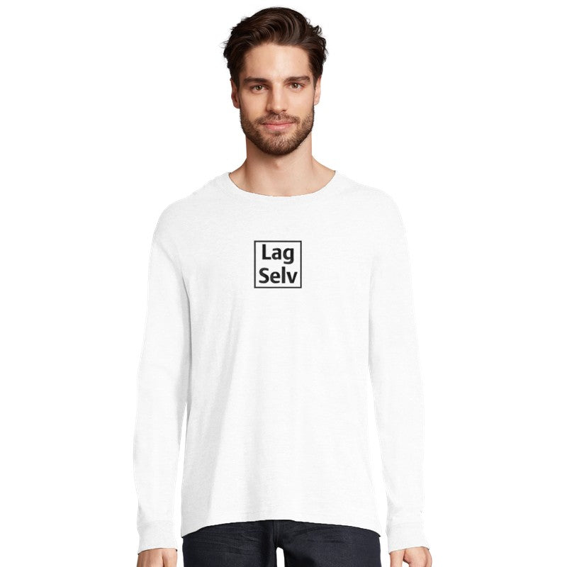 Designa din egen ekologiska långärmade t-shirt med personligt broderi