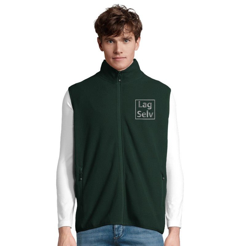 Unisex-väst i microfleece med dragkedja | Designa din egen med broderi