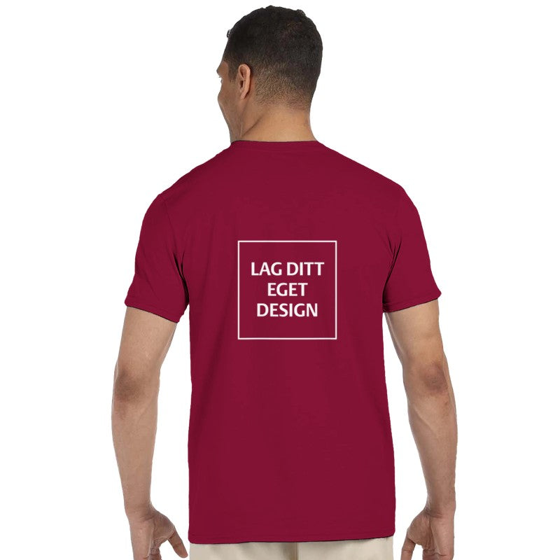 Klassisk unisex-t-shirt med rund hals för eget tryck | Designa din egen t-shirt