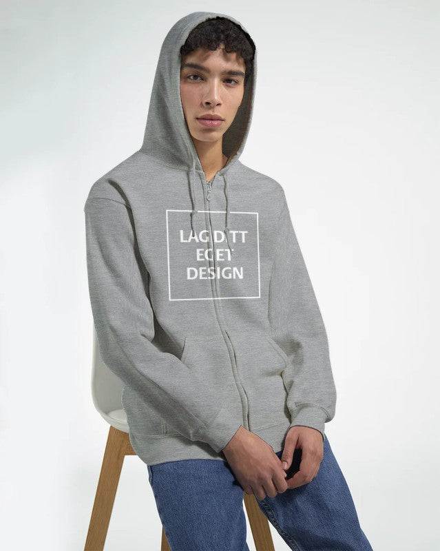 Personlig hoodie med dragkedja | Skapa din egen zip-hoodie med eget tryck