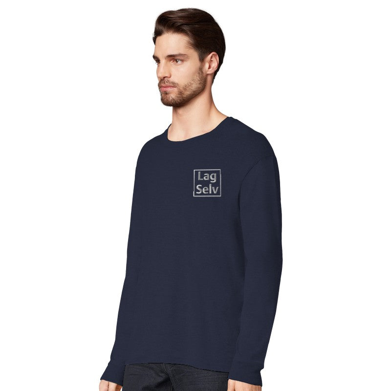 Designa din egen ekologiska långärmade t-shirt med personligt broderi
