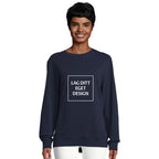 Ekologisk unisex-tröja med eget tryck | Designa din egen sweatshirt med rund hals