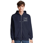 Ekologisk unisex-hoodie med dragkedja | Personligt broderi