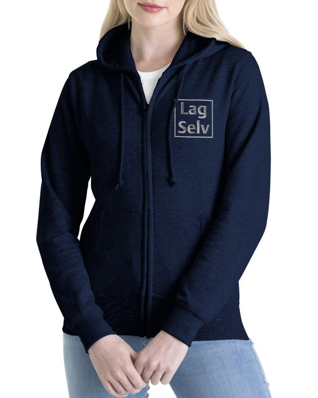 Designa din egen premium-unisex-hoodie med personligt broderi