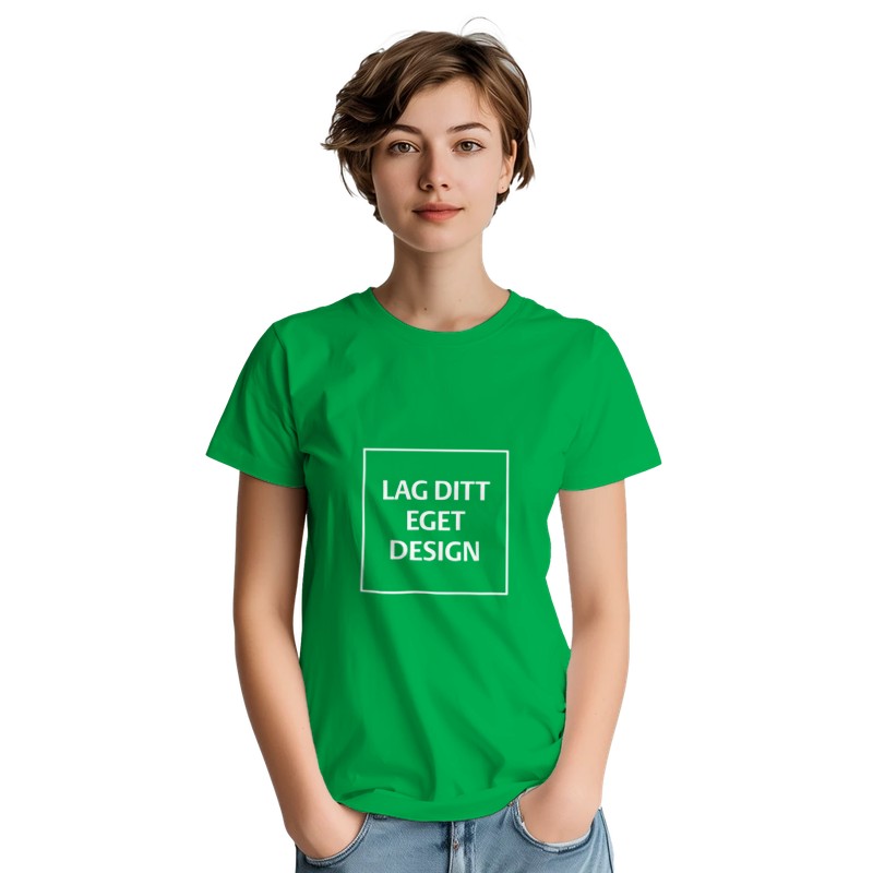 Designa din egen t-shirt med tryck | Robust unisextröja med rund hals