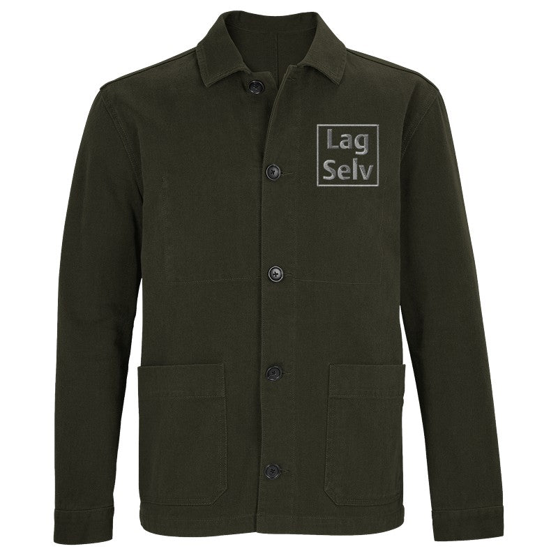 Designa din egen ekologiska unisexjacka med broderi | Anpassad arbetsjacka
