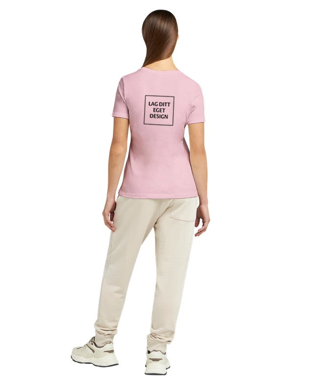 Avslappnad dam-t-shirt | Eget tryck