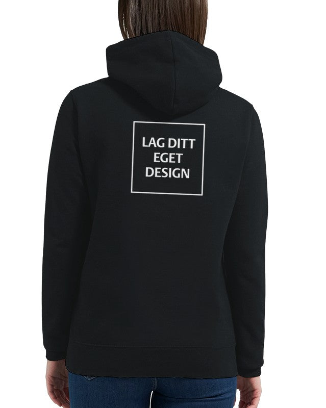 Personlig damhoodie med eget tryck