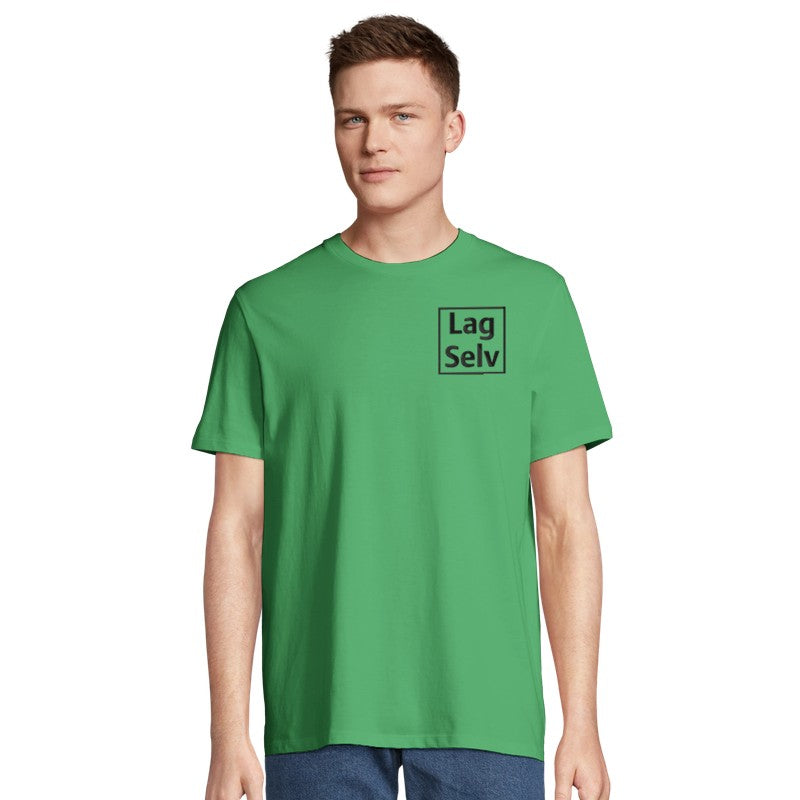 Designa din egen ekologiska unisex-T-shirt med personligt broderi