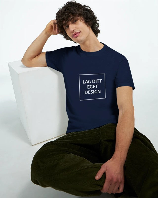 Designa din egen t-shirt med tryck | Robust unisextröja med rund hals