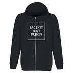 Ekologisk hoodie med dragkedja och eget tryck | Unisexhoodie med dragkedja