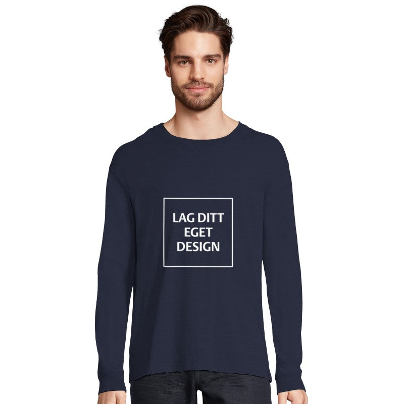 Designa din egen ekologiska långärmade T-shirt | Eget tryck