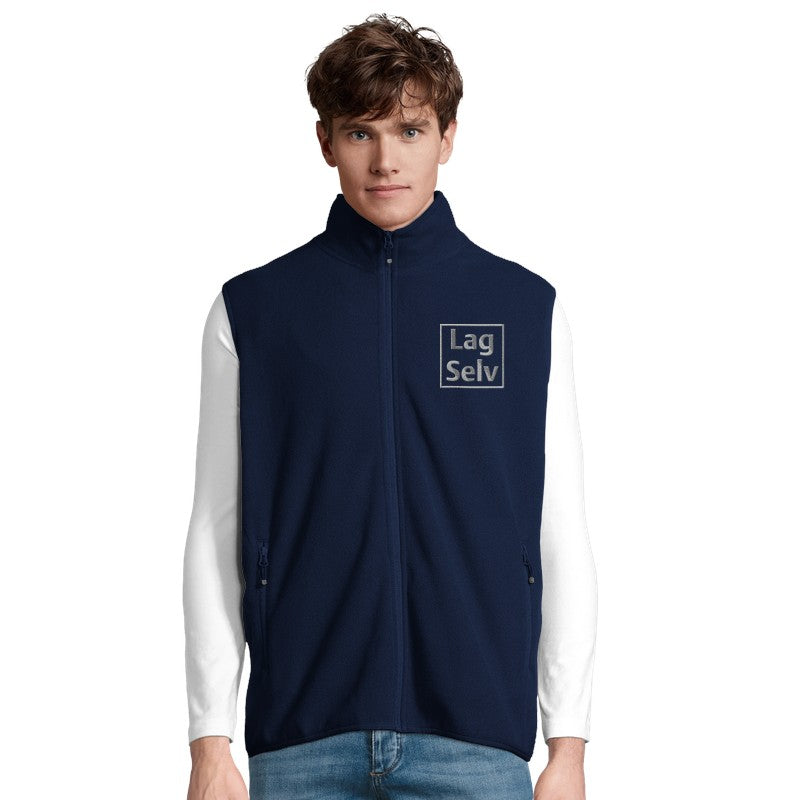 Unisex-väst i microfleece med dragkedja | Designa din egen med broderi