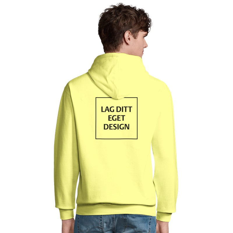 Designa din egen återvunna unisexhoodie | Personligt tryck