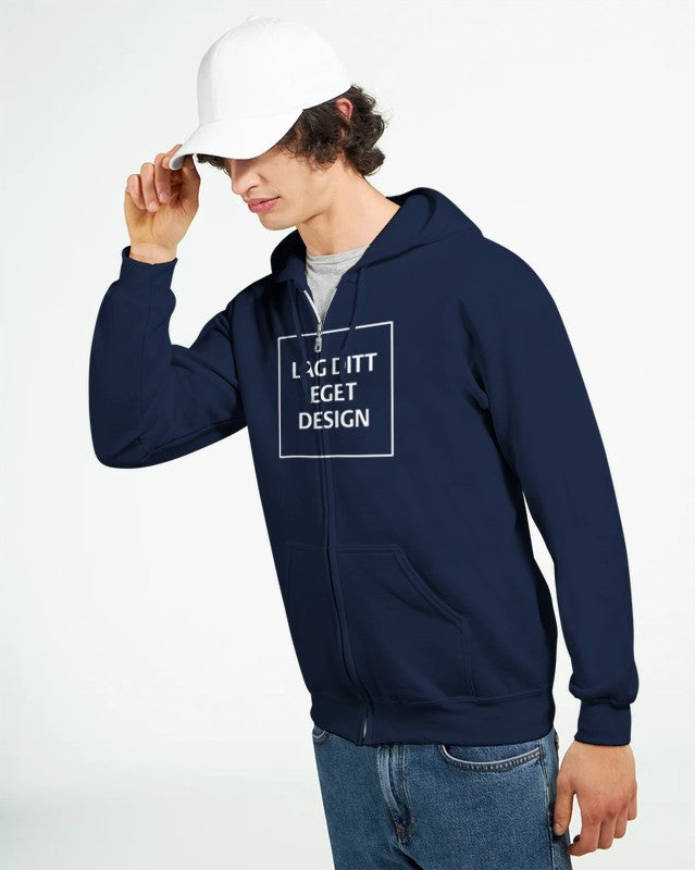 Personlig hoodie med dragkedja | Skapa din egen zip-hoodie med eget tryck